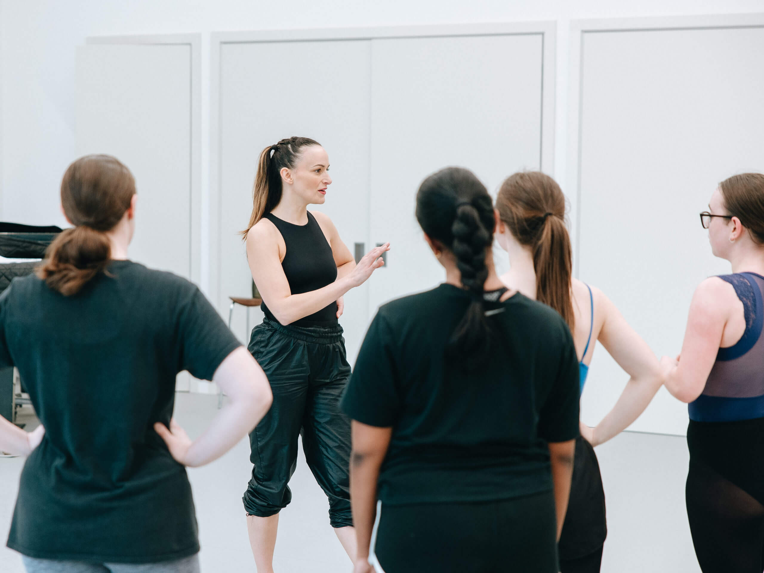 a group of students attending RAD dance teacher training
