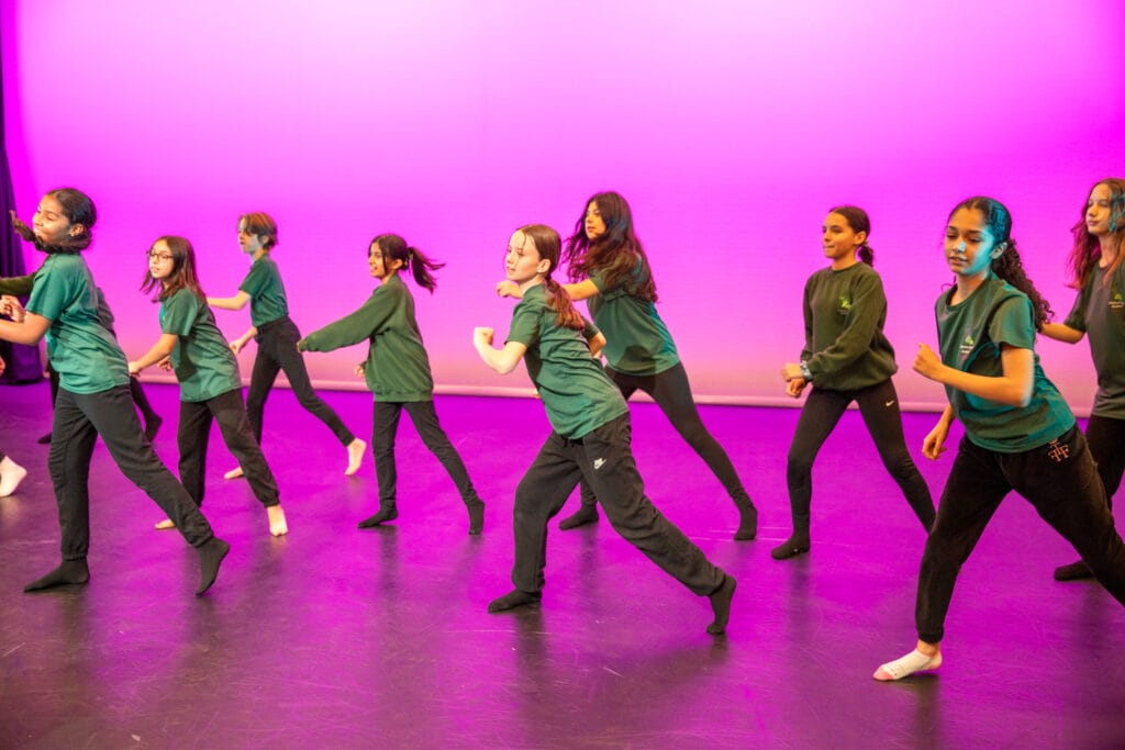 school performing at RAD Community Day at the RAD headquarters Aud Jebson Studio Theatre